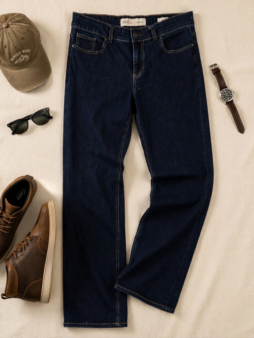 BKE DAKOTA Dark Wash 5 Pocket Deni. Jeans. Mens 31/33.5